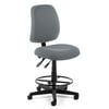 OFM Posture Series Model 118-2-DK Armless Swivel Task Chair with Drafting Kit, Fabric, Mid-Back, Gray