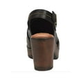 thumbnail image 2 of BOC Womens Black 1" Platform Cut Out Cushioned Cecila Round Toe Block Heel Buckle Clogs Shoes 9 M, 2 of 4