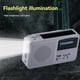thumbnail image 5 of Radio FM/ con Manivela, Autoalimentada, Portátil, Multifuncional, de Emergencia, con Linterna, Color ., 5 of 5