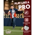 thumbnail image 3 of Play Platoon Pro Cornhole Bags Set of 8 - Professional Dual Sided Slick and Sticky Side Competition Corn Hole Bags - Tournament Series 4 Vintage Blue & 4 Red (Honest Abe), 3 of 9