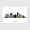 Atlanta Skyline, variant on Chicago Skyline Outline Map Canvas Print – Elegant Minimalist Wall Art – 8x12 inch