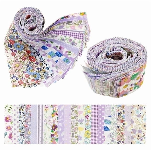 80Pcs Jelly Roll Fabric Breathable Jelly Roll Fabric Strip Practical Quilting Supplies for Blanket Purse Doll Clothes,2.52 x 19.69 in