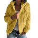 thumbnail image 2 of Gabardina clásica Gibobby, Chaqueta de suéter corto de punto, Color amarillo, One Size, 2 of 5