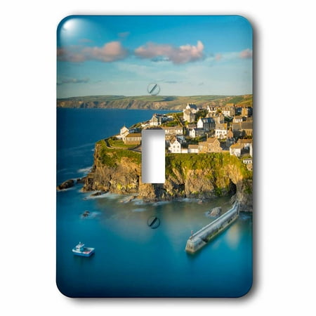 3dRose Sunset over seaport village of Port Isaac, Cornwall, England, 2 Plug Outlet