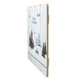 thumbnail image 5 of Northlight 16” White Merry Christmas Post Card Winter Scene Wooden Wall Sign, 5 of 5