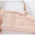 thumbnail image 3 of HomeDM Womens Wireless Bra Plus Size Supportive Seamless Bras Full Coverage Push Up Comfy No Underwire Tshirt Bras, Beige, 40D, 3 of 6