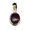 amethyst, variant on Real 925 Sterling Silver Pendant For Men Women, Genuine Blue Turquoise Cabochon Oval Gemstone Amazing Handcrafted December Birthstone Gift