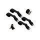 thumbnail image 4 of Tirantes de sujetador para mujeres INSPIRE CHIC, 2 pares, ancho de 10/12/15/18/20 mm, tirantes elásticos ajustables para hombros, patrón de flores en negro - 18 mm, 4 of 5