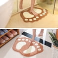 thumbnail image 4 of Toystoory Tapetes ecológicos para pisos de baño antideslizantes: fáciles de instalar Tapetes elegantes y fáciles de limpiar Baño Decoración del hogar caqui 40*60, 4 of 6