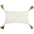 thumbnail image 2 of Nourison Luminescence Woven Wire Gold Decorative Throw Pillow , 12" x 20", 2 of 2