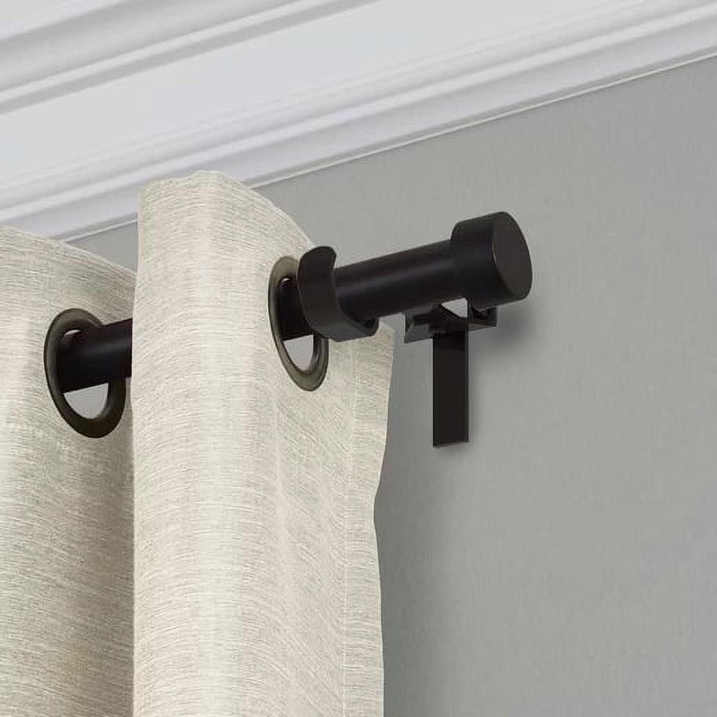 (2 pack) Mainstays SwiftSet™ No Drill Bronze 1/2-1" Curtain Rod Brackets, 2 Count