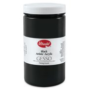 Utrecht Artists Acrylic Gesso - Black, 32 oz