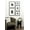 Black, variant on Kate and Laurel Gallery Contemporary Rectangle Minimal Graphic Framed Art Set of 5, Varying Sizes, Rustic Brown, Modern Five-Piece Framed Wall Art for Gallery Wall Frame Set in Living Room Wall Decor