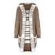 thumbnail image 4 of Puntoco - Chaqueta con capucha para mujer, con cremallera, manga larga, con bolsillo, blusa, abrigo Puntoco Puntoco-7868, 4 of 6