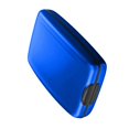 thumbnail image 3 of Smart Wallet Blocking Credit Card Holder Case Aluminum Waterproof Deposit Withdrawal Notecase  Blue, 3 of 9