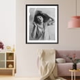 thumbnail image 3 of Historic Framed Print, [Young woman modeling: Half lgth., wearing broken straw hat], 17-7/8" x 21-7/8", 3 of 9