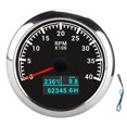 thumbnail image 2 of Pointer Tachometer 3 in 1 RPM IP67 Multifunction Water Temp Oil Pressure Tacho Gauge Car Boat Truck, 2 of 7