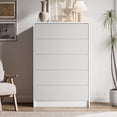 thumbnail image 5 of FURNIWAY 5 Drawer Dresser Modern Curved Storage Cabinet with Push to Open Drawers for Bedroom Living Room Entryway, 5 of 8