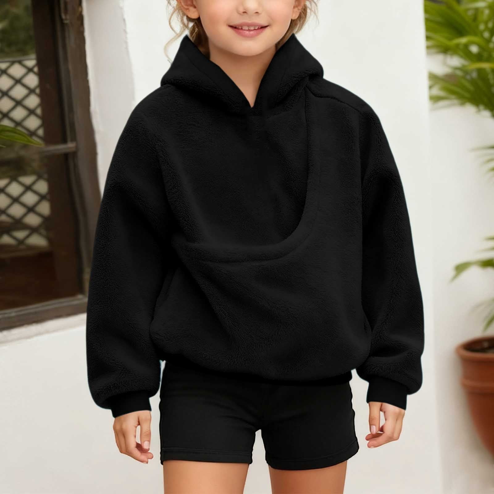 Boys Girls Dog Pouch Hoodie Fuzzy Pet Hoodie Carrier Long Sleeve Pullover Dog Pocket Hoodie Winter Clothes 13-14 Years