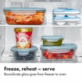 thumbnail image 6 of OXO SoftWorks Smart Seal 3.5 Cup Rectangle Glass Container - Arctic Blue, 6 of 10