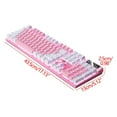 thumbnail image 7 of Shop Now, USB Wired Gaming Keyboard, Mechanical Keyboard with Floating Keycaps, LED Backlit Ergonomic Keyboard for Desktop Gaming and Office Work Clearance & Promo | Plastic, Black, 7 of 7