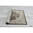 thumbnail image 5 of Handcraft Rugs-Espresso Brown/Beige Persian Isfahan Floral Pattern Distressed – Modern Vintage Area Rug, 5 of 7