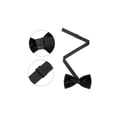 thumbnail image 2 of CORBATAS DE MOÑO DE VELVET AJUSTABLES PREATADAS PARA EL DÍA DEL PADRE, TUXEDO DE PROM, TAMAÑO ÚNICO, NEGRO, 2 of 4