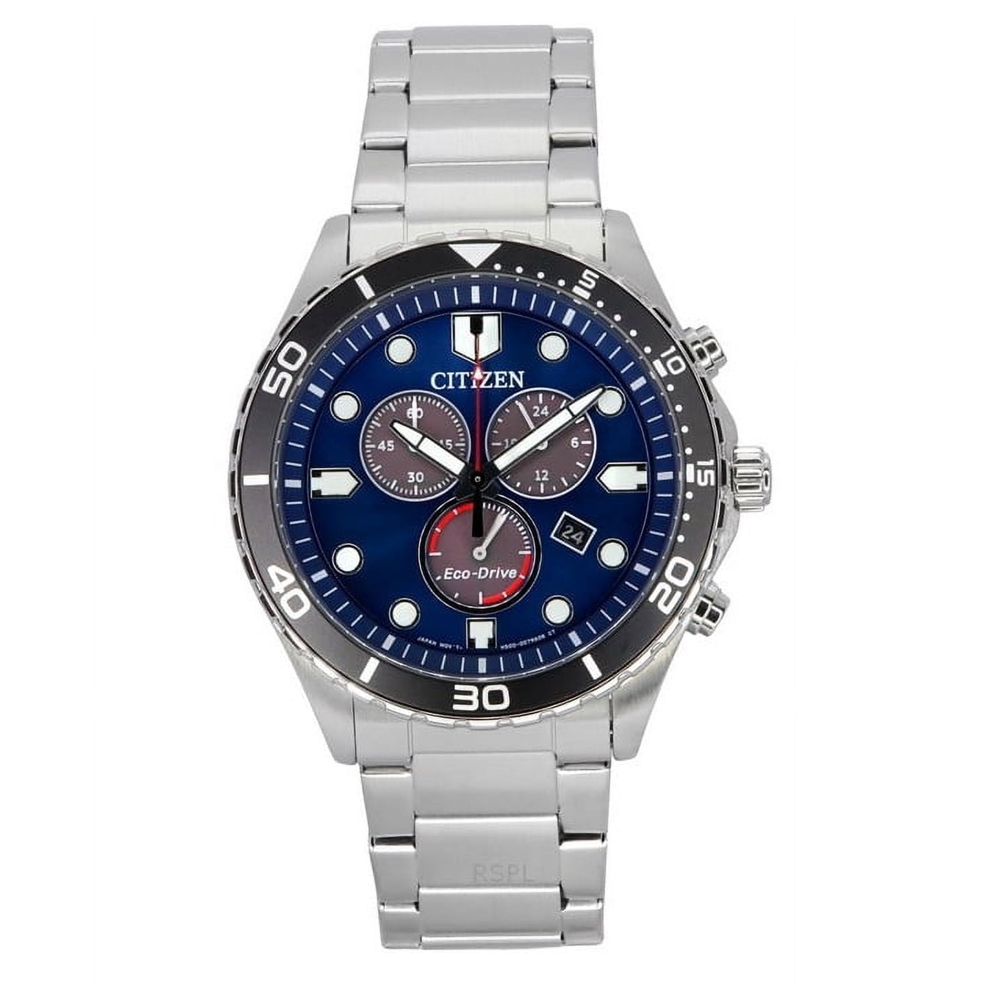 Citizen Eco-Drive Chrono Sporty-Aqua Chronograph Blue Dial Men's Watch AT2560-84L