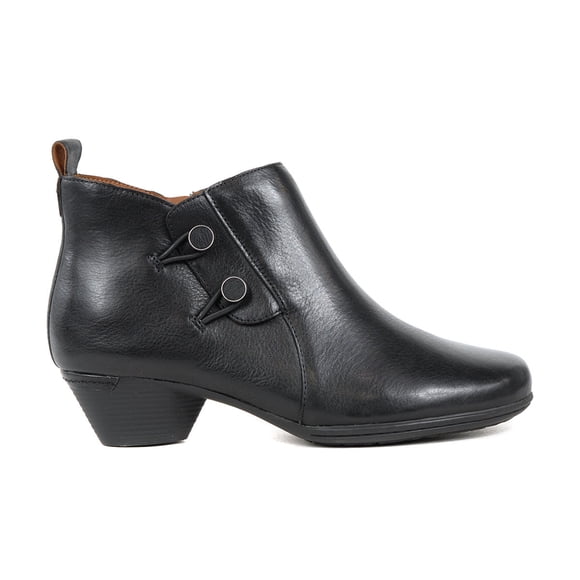 Cobb Hill Women's Larsa Casual Black Leather Booties<span> - </span>7.5