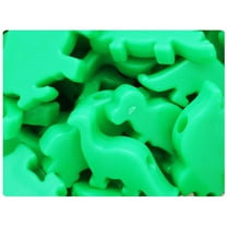 BeadTin Grasshopper Neon Bright 30-40mm Dinosaur Pony Beads (4oz)