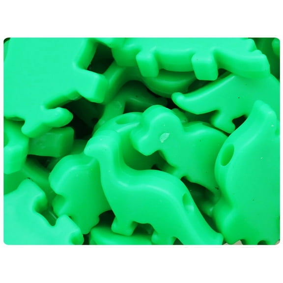 BeadTin Grasshopper Neon Bright 30-40mm Dinosaur Pony Beads (4oz)