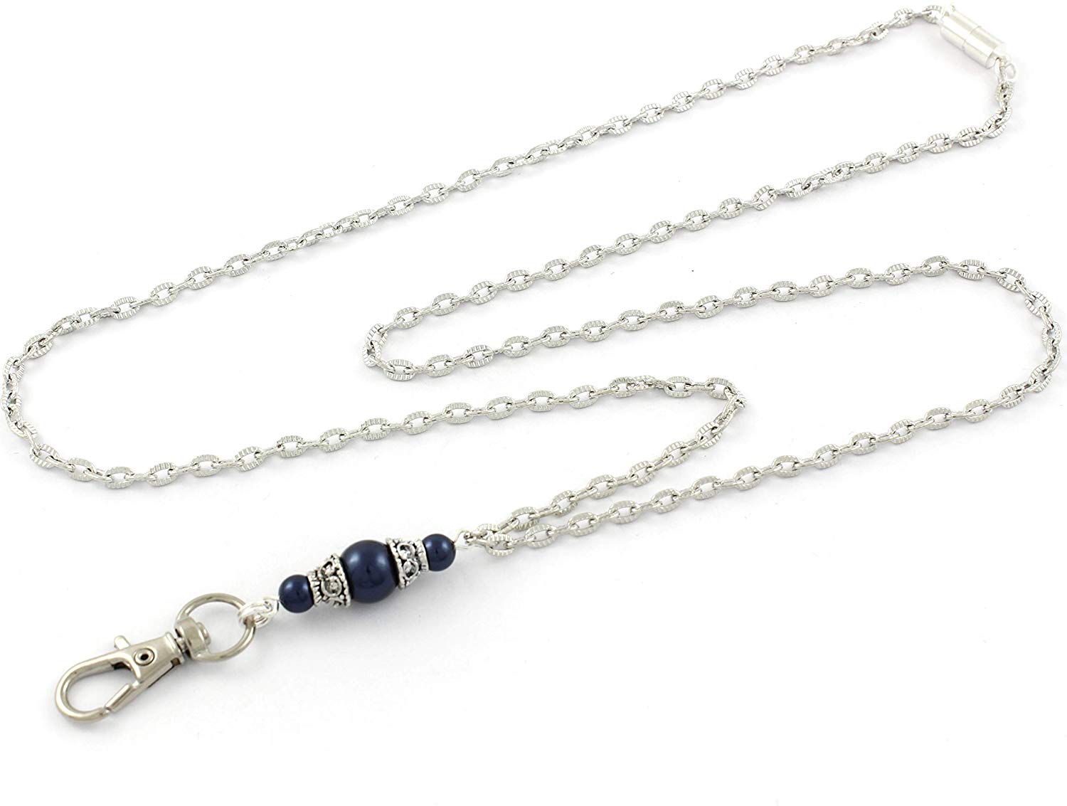 Brenda Elaine Jewelry Silver Plated Women's Fashion Lanyard Necklace ID