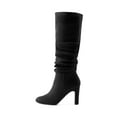 thumbnail image 3 of DREAM PAIRS Women's Slouch Knee High Boots, Round Toe Block Heel Dress Boots, 3 of 5