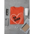 thumbnail image 3 of Smartprints Mens Graphic Tee - Be Kind Heart - Regular Fit 100% Cotton, 3 of 4