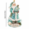 thumbnail image 3 of Clearance! Coastal Santa Message Bottle Acrylic Christmas Ornament, Hanging Christmas Decorations Outdoor Indoor, Nautical Seashell Xmas Keepsake Gift for Christmas Tree & Wreath Decor, 3 of 8
