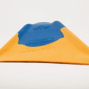 Churchill Makapuu Adult Unisex Floating Rubber Swim Fins, Blue/Orange, Large