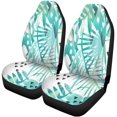 thumbnail image 2 of Juego de 2 fundas para asientos de coche ABPHQTO diseño de hojas tropicales Universal, 2 of 4