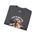 thumbnail image 3 of Life is Better with Golden Retriever - Funny Dog Lover Unisex Cotton Tee, 3 of 4