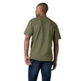 thumbnail image 2 of Dickies Men's Heavyweight Heathered Short Sleeve Pocket T-Shirt, Millitary Green Single Dye Heather, XXT, 2 of 3