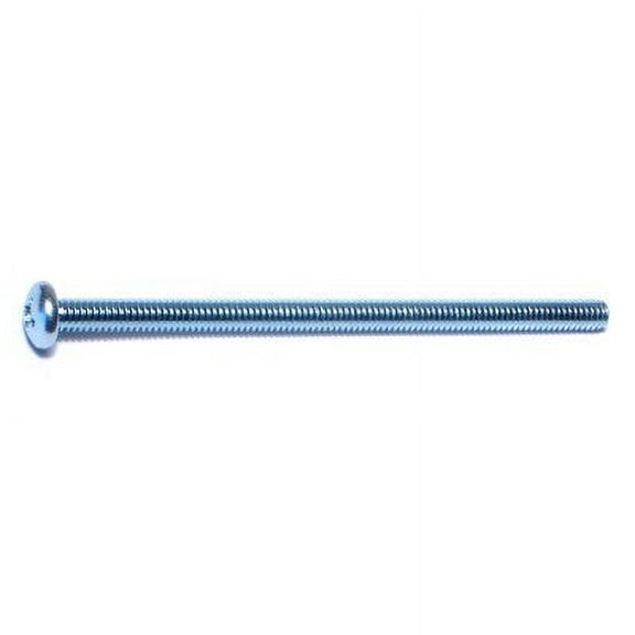 #8-32 x 3" Zinc Plated Steel Coarse Thread Phillips Pan Head Machine Screws MSCPS-163