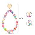 thumbnail image 3 of Pendientes de gota para mujer con cuentas de disco de vinilo arcoíris, pendientes ligeros en forma de lágrima, pendientes de verano y playa, 3 of 5