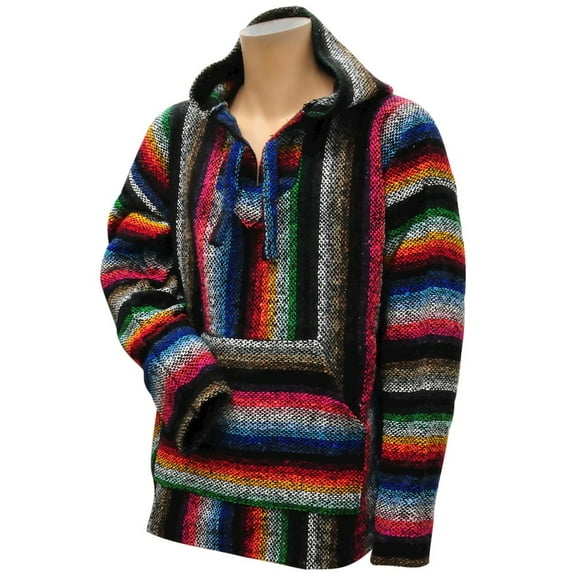Pininos IPN402MD Youth Size Medium Multicolor Stripes Design Baja Sweater