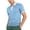 Light Blue-9123AA, variant on Men's Polo Shirts with Pocket Quarter Zip Men's Short Sleeve Shirts Summer Casual Lapel Collar Workout Shirt for Men ,White XXL