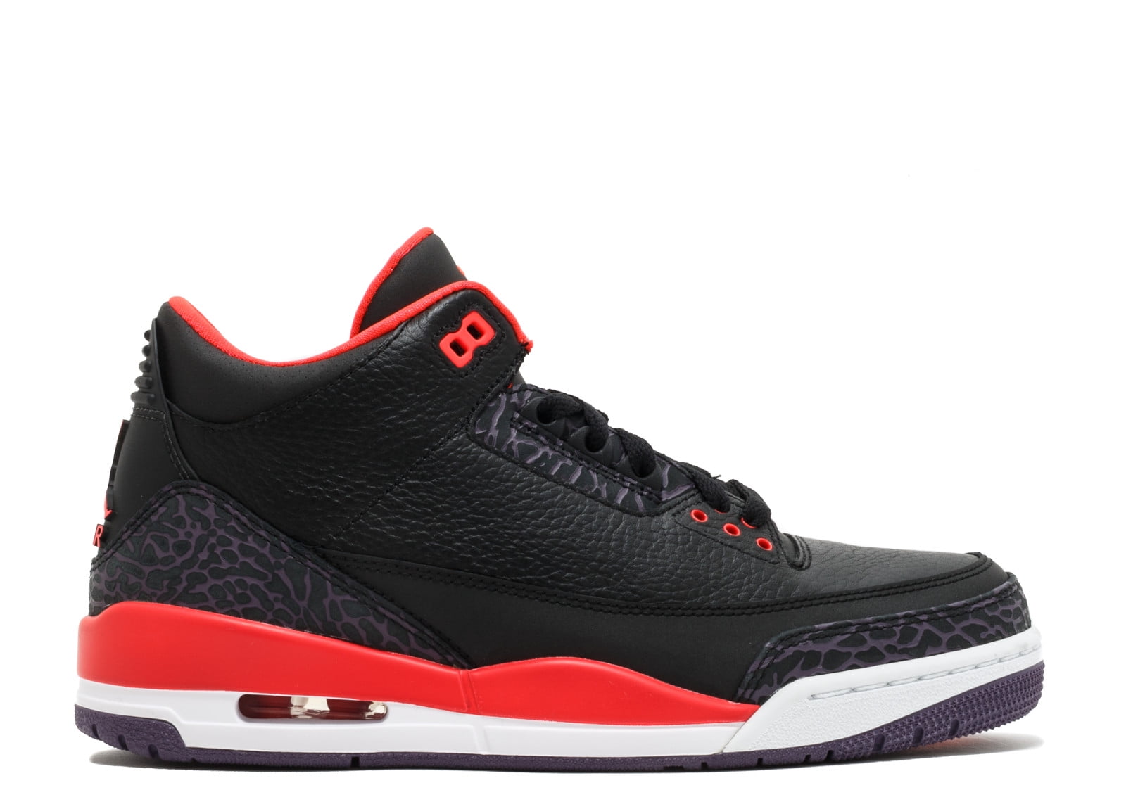 jordans 3 black and red
