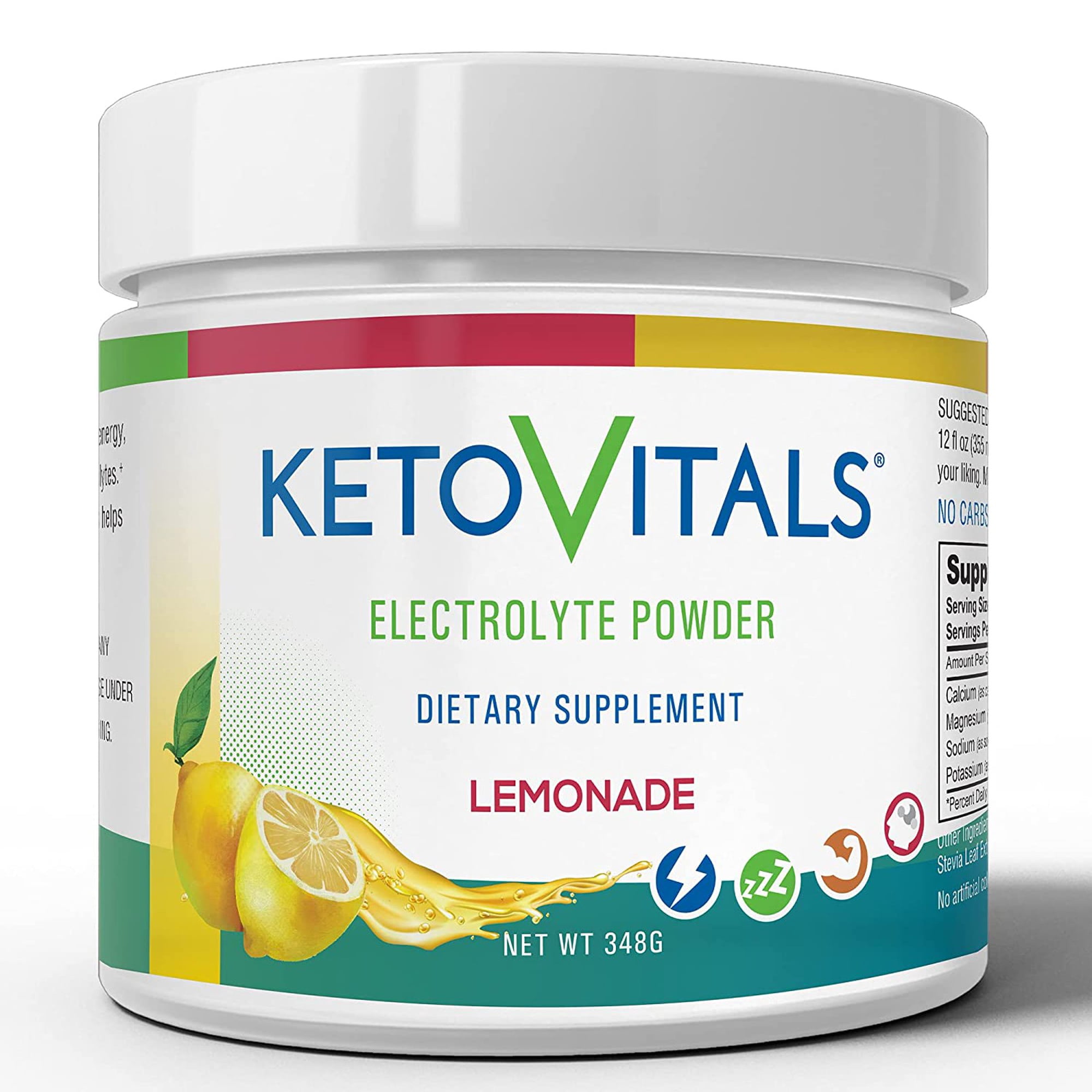 Keto Vitals Keto Electrolytes Powder for Hydration, Sleep, Energy, Muscle Function Lemonade