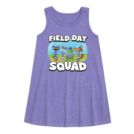 

Pete the Cat - Field Day - Field Day Squad - Teammates - Toddler and Youth Girls A-line Dress