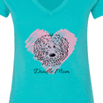 thumbnail image 4 of Inktastic Doodle Mom Women's V-Neck T-Shirt, 4 of 5