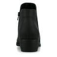 thumbnail image 4 of Journee Solarah Pull-on Almond Toe Block Heel Comfort Casual Ankle Bootie, 4 of 9