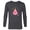 Charcoal Heather, variant on Disney Princess Aurora Holiday Christmas Ornament - Long Sleeve T-Shirt for Men - Customized-Navy