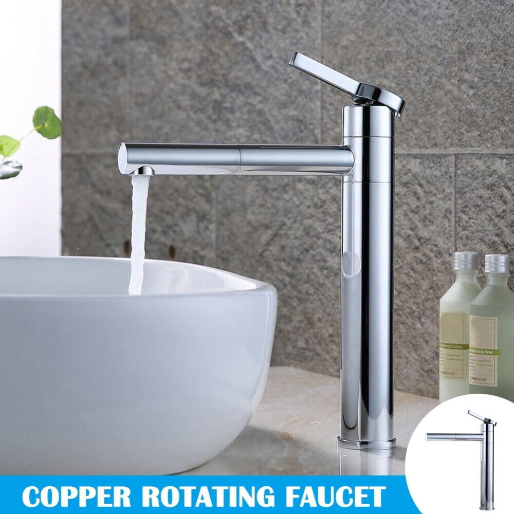 CKCL Bathroom Basin Sink Tall Faucet Hot Cold Water Mixer Tap Sink